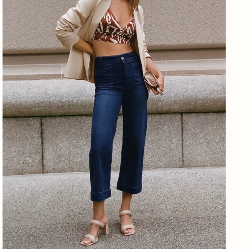 Anthropologie Pilcro The Skipper Wide Leg Jeans Size 27